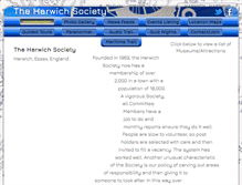 Tablet Screenshot of harwich-society.co.uk